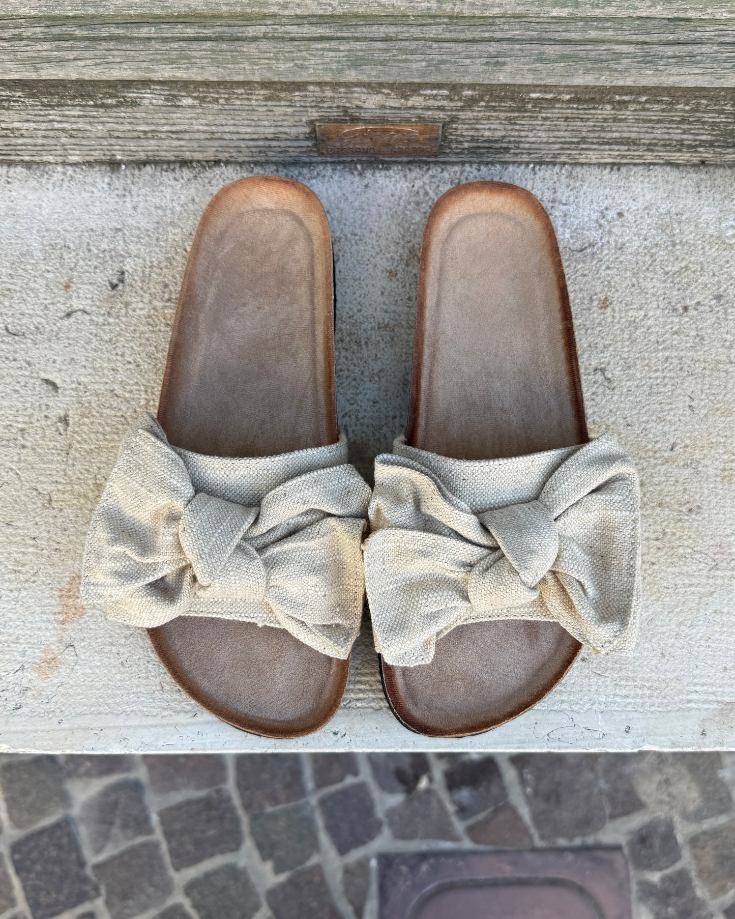 Ciabatta Fiocco Beige