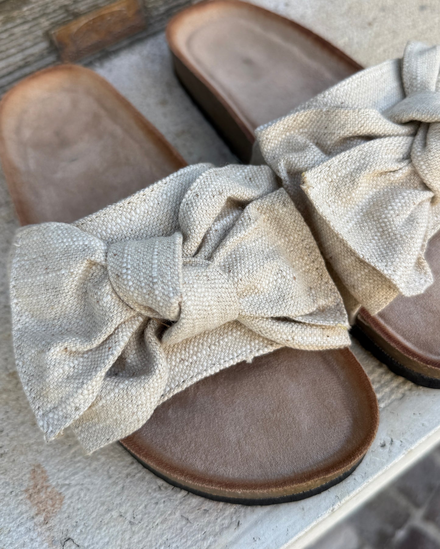 Ciabatta Fiocco Beige