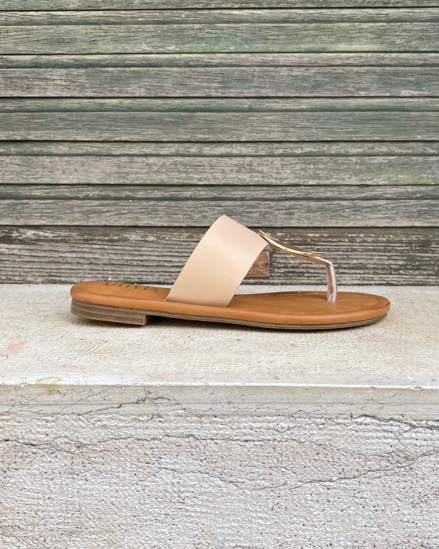 Infradito Moneta Beige