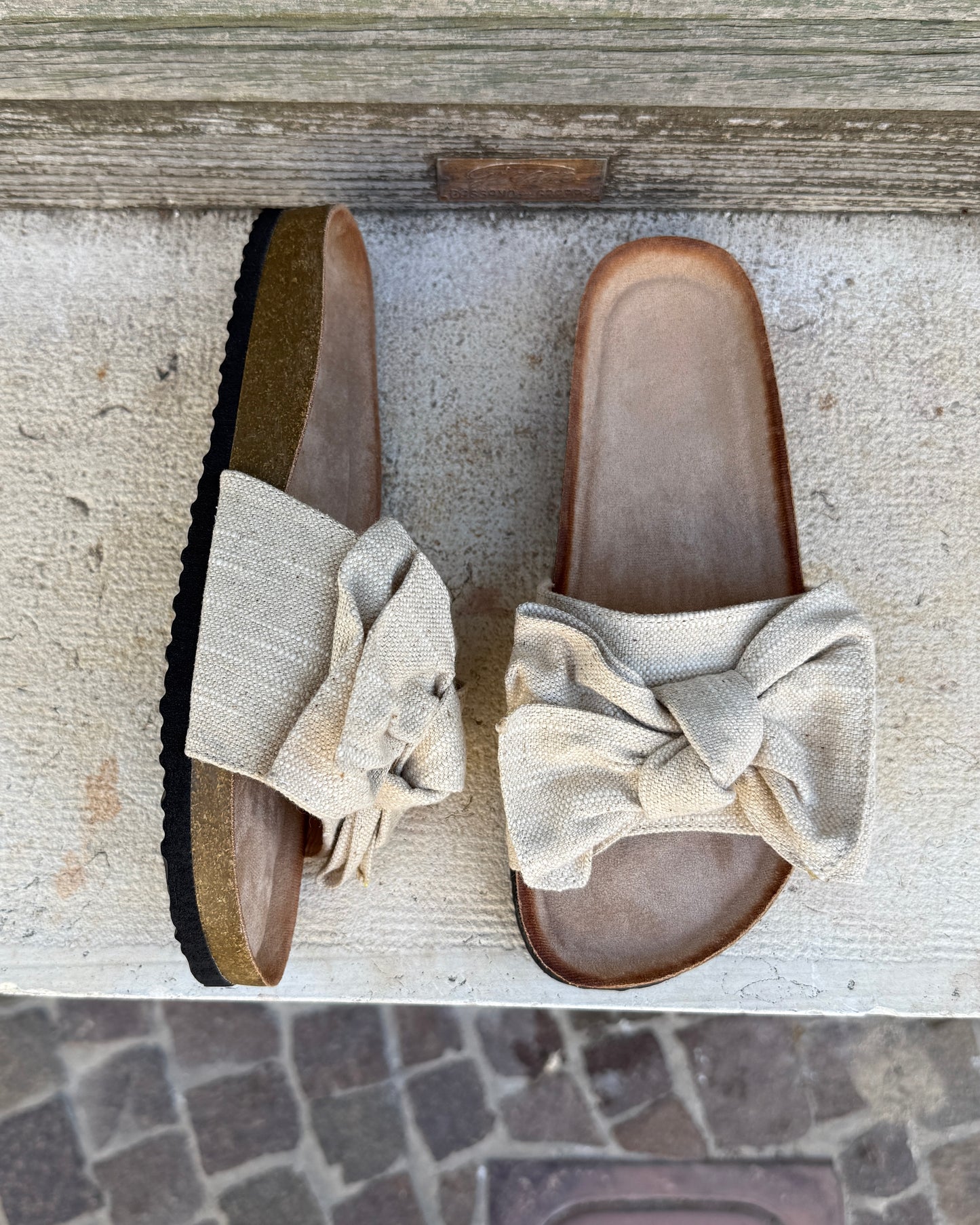Ciabatta Fiocco Beige
