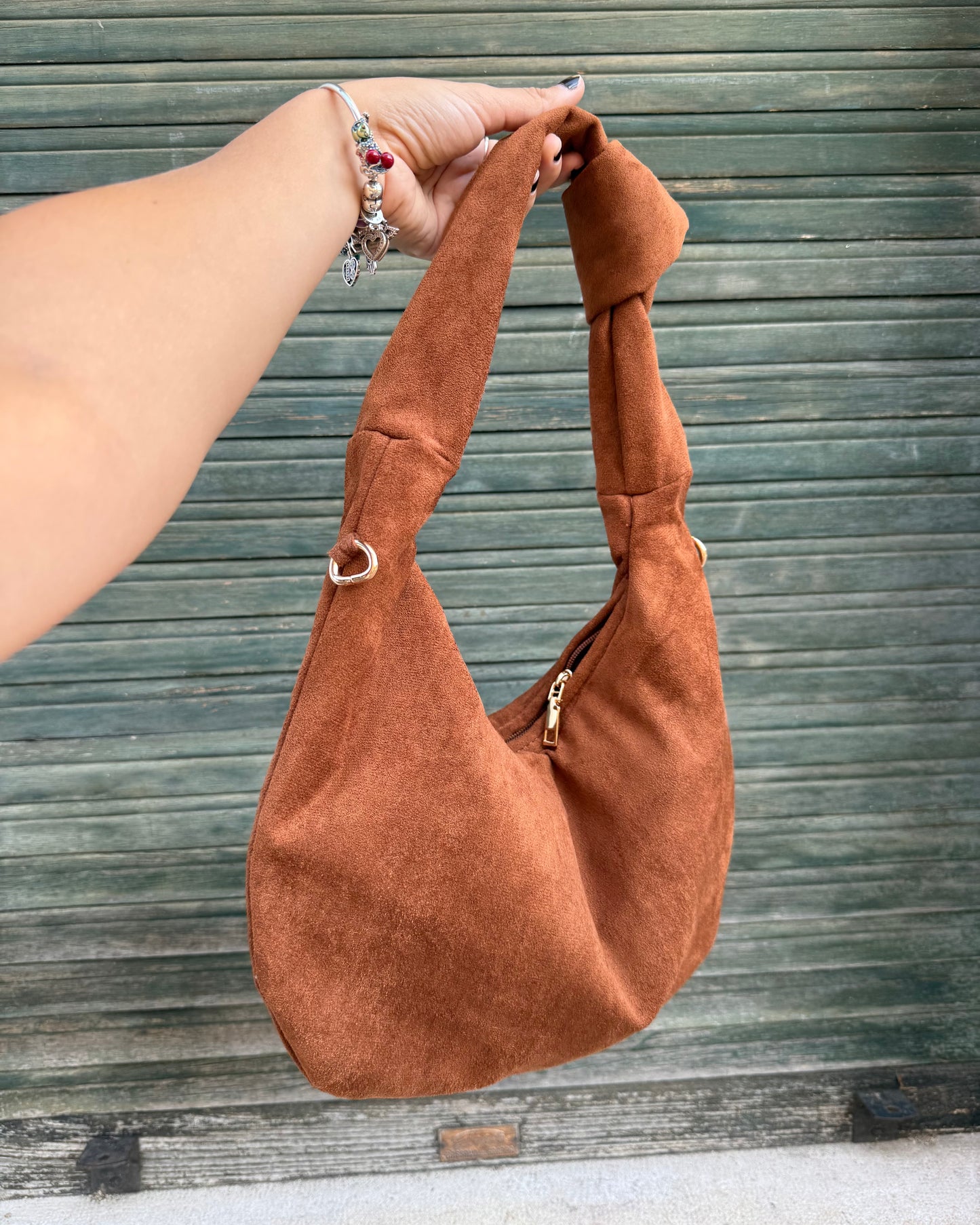 Borsa Paris Suede Camel