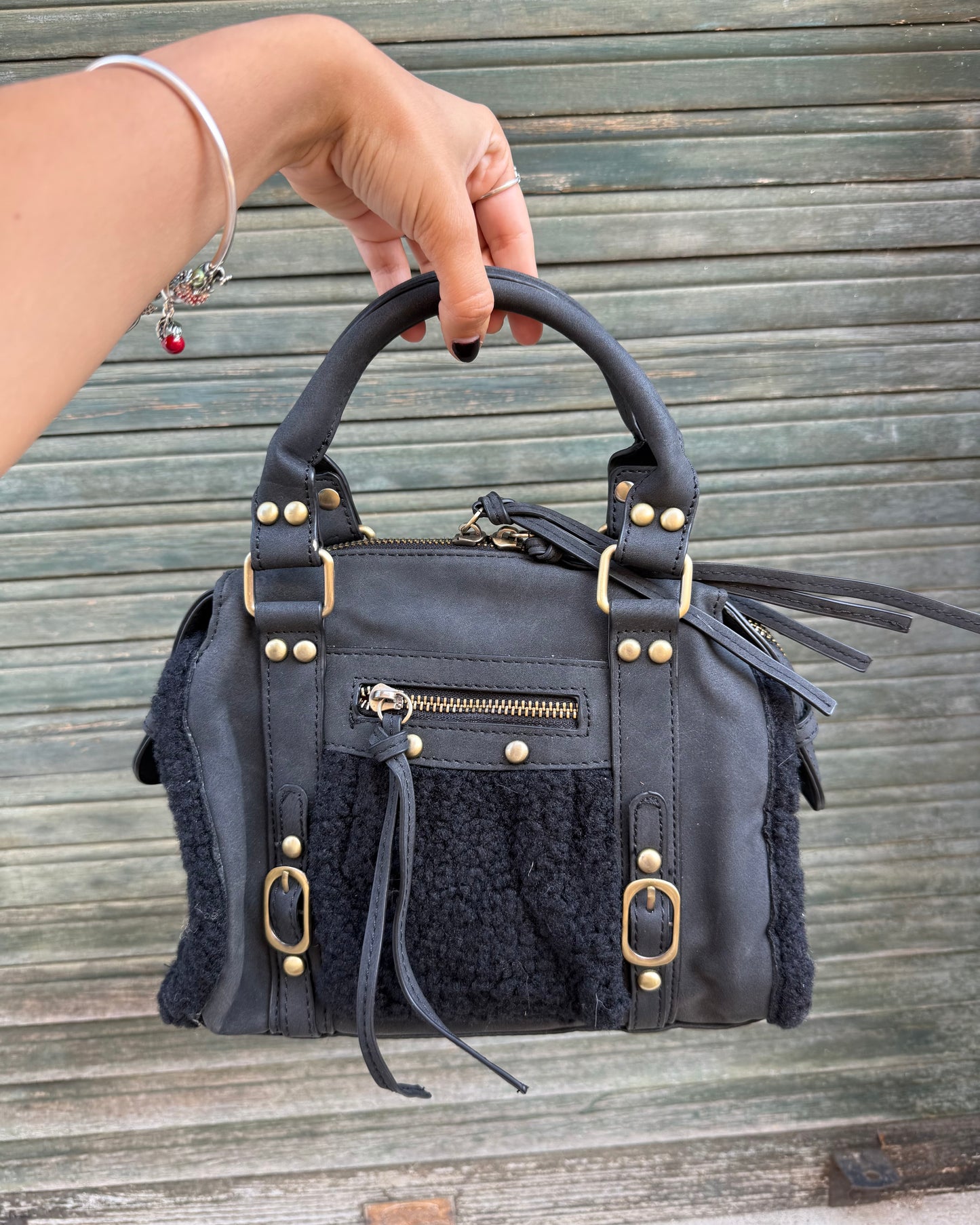 Borsa Angelica Pelo Nera