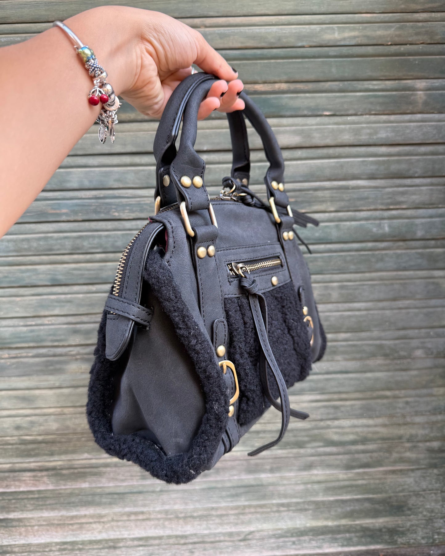 Borsa Angelica Pelo Nera
