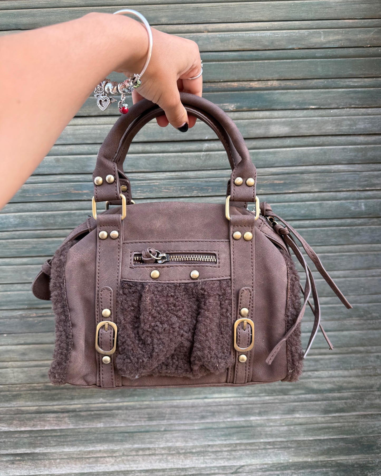 Borsa Angelica Pelo Brown