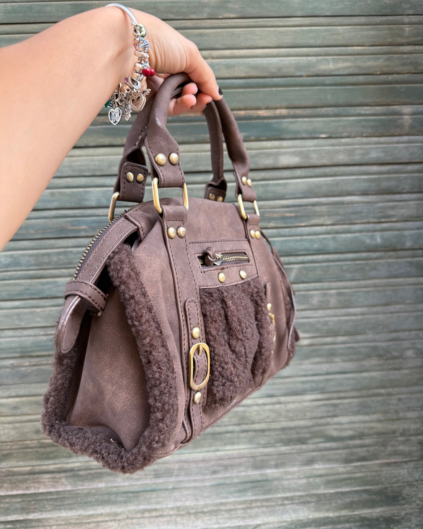 Borsa Angelica Pelo Brown
