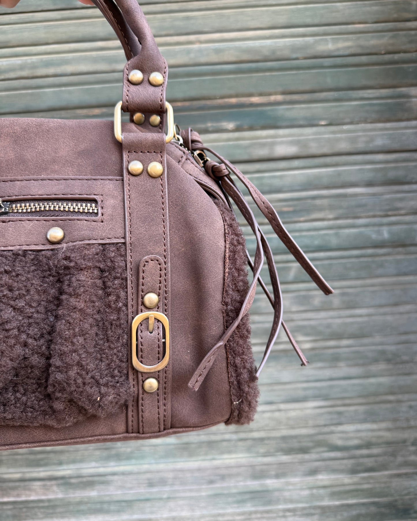 Borsa Angelica Pelo Brown