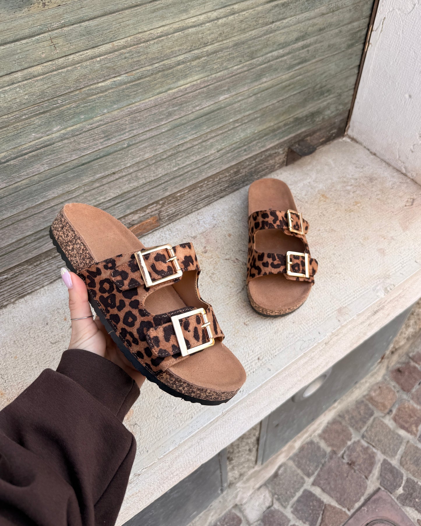 Ciabatta Leo suola in pelle