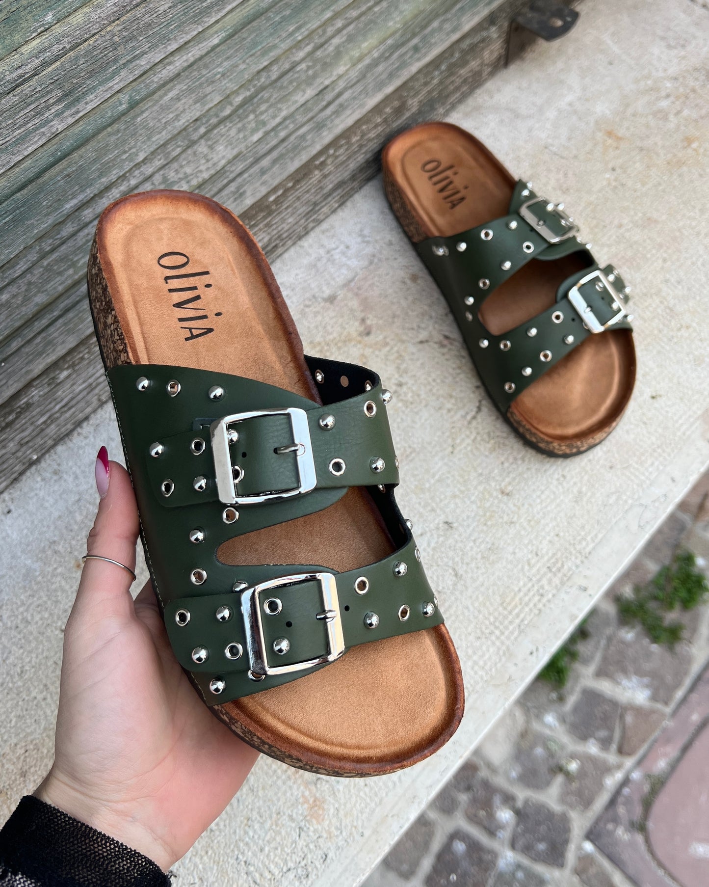 Ciabatte Olivia Verde