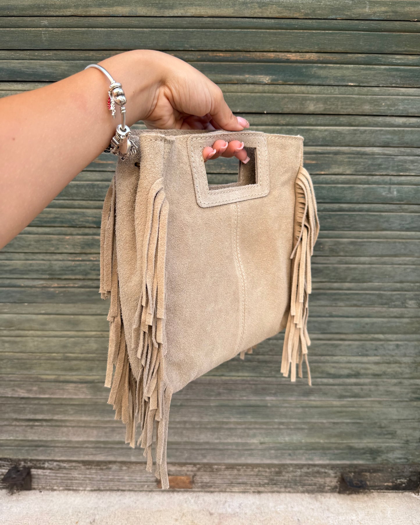 Borsa Cheyenne Vera Pelle Beige