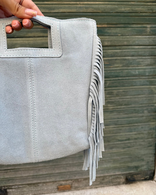 Borsa Cheyenne Vera Pelle Azzurra