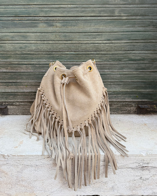 Borsa Secchiello Beige