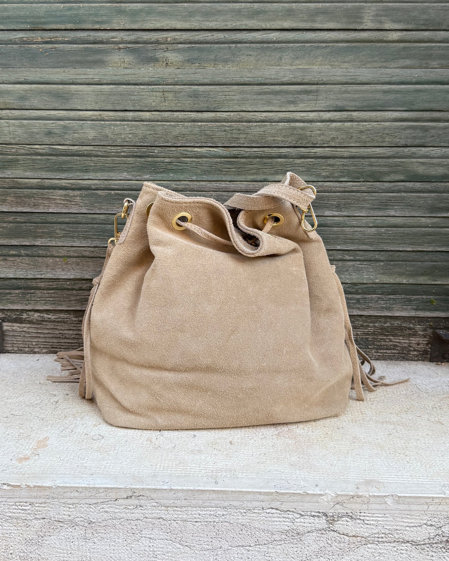 Borsa Secchiello Beige