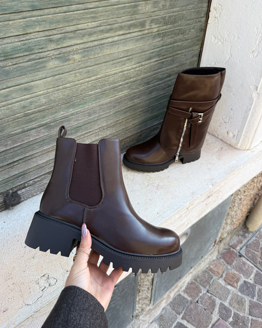 Stivaletto Double Brown