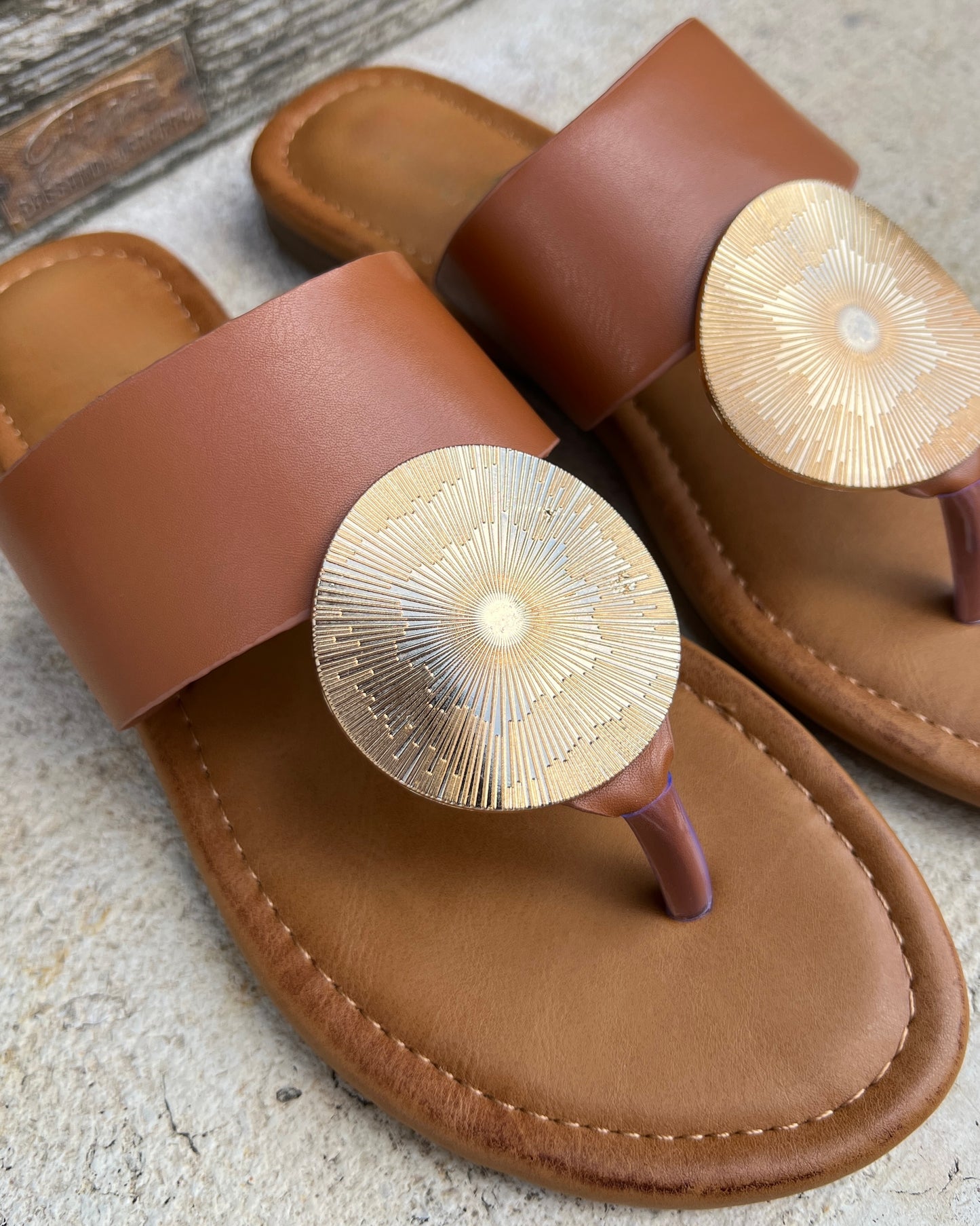 Infradito Moneta Camel