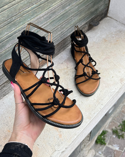 Sandalo Alicante Nero