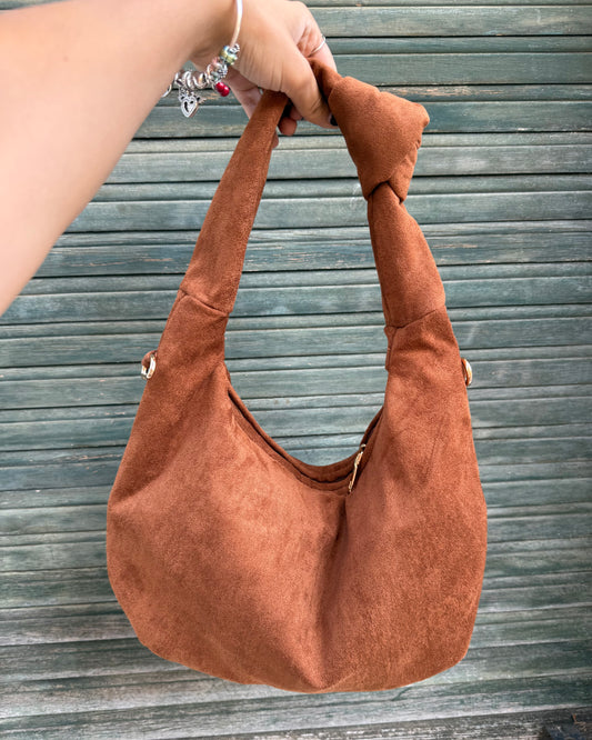 Borsa Paris Suede Camel