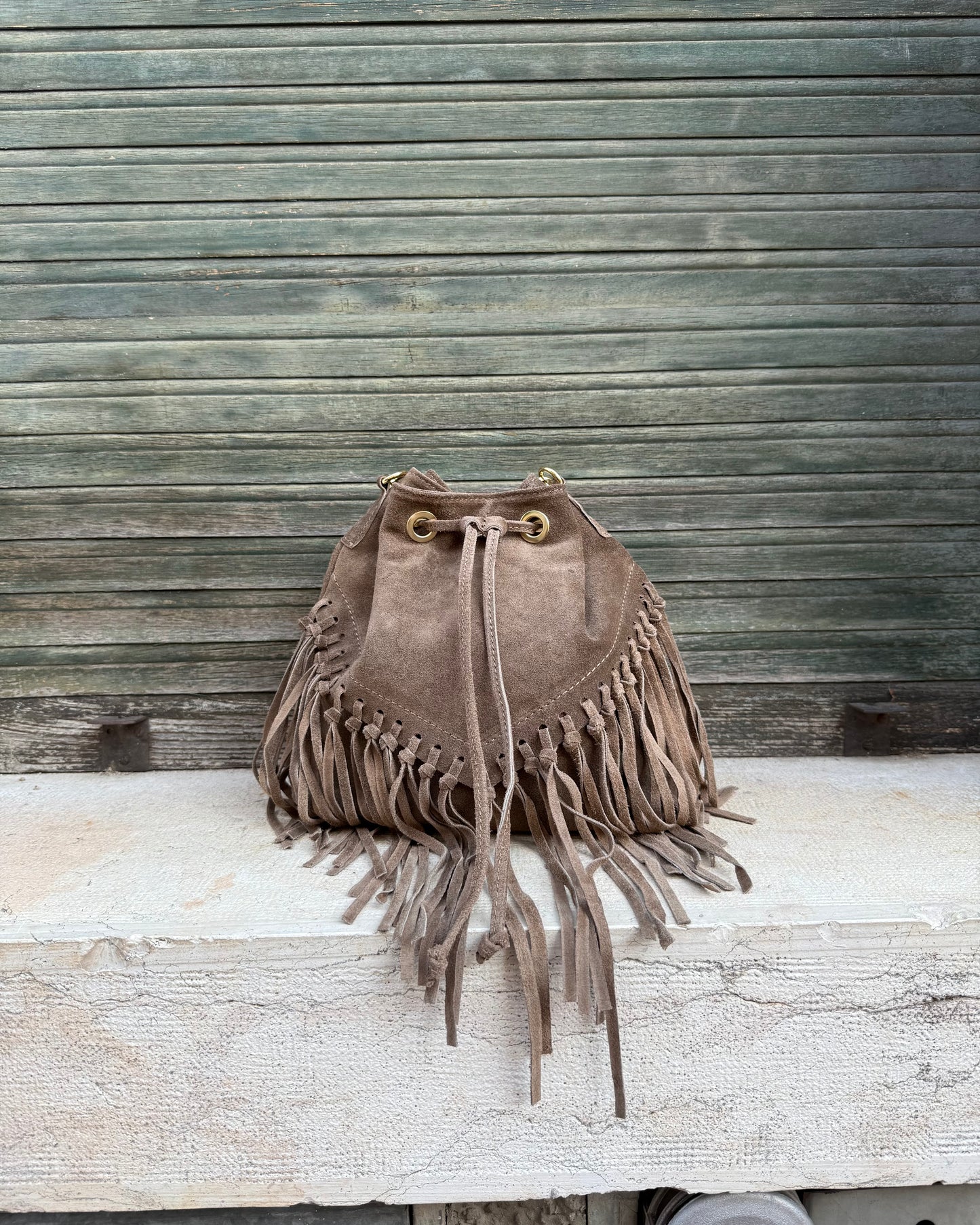 Borsa Secchiello Taupe