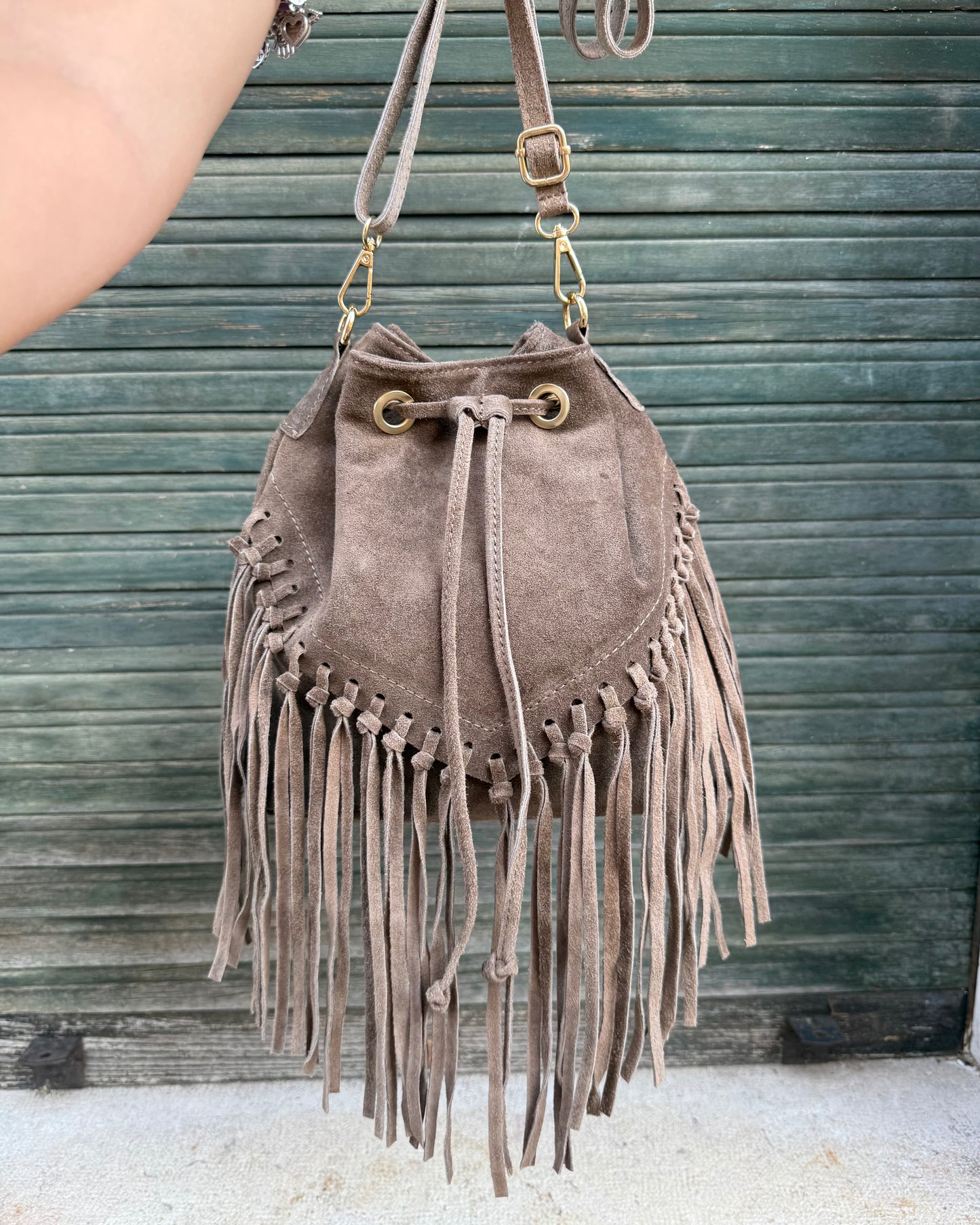 Borsa Secchiello Taupe
