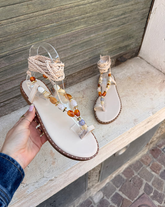 Sandalo Miriam Beige