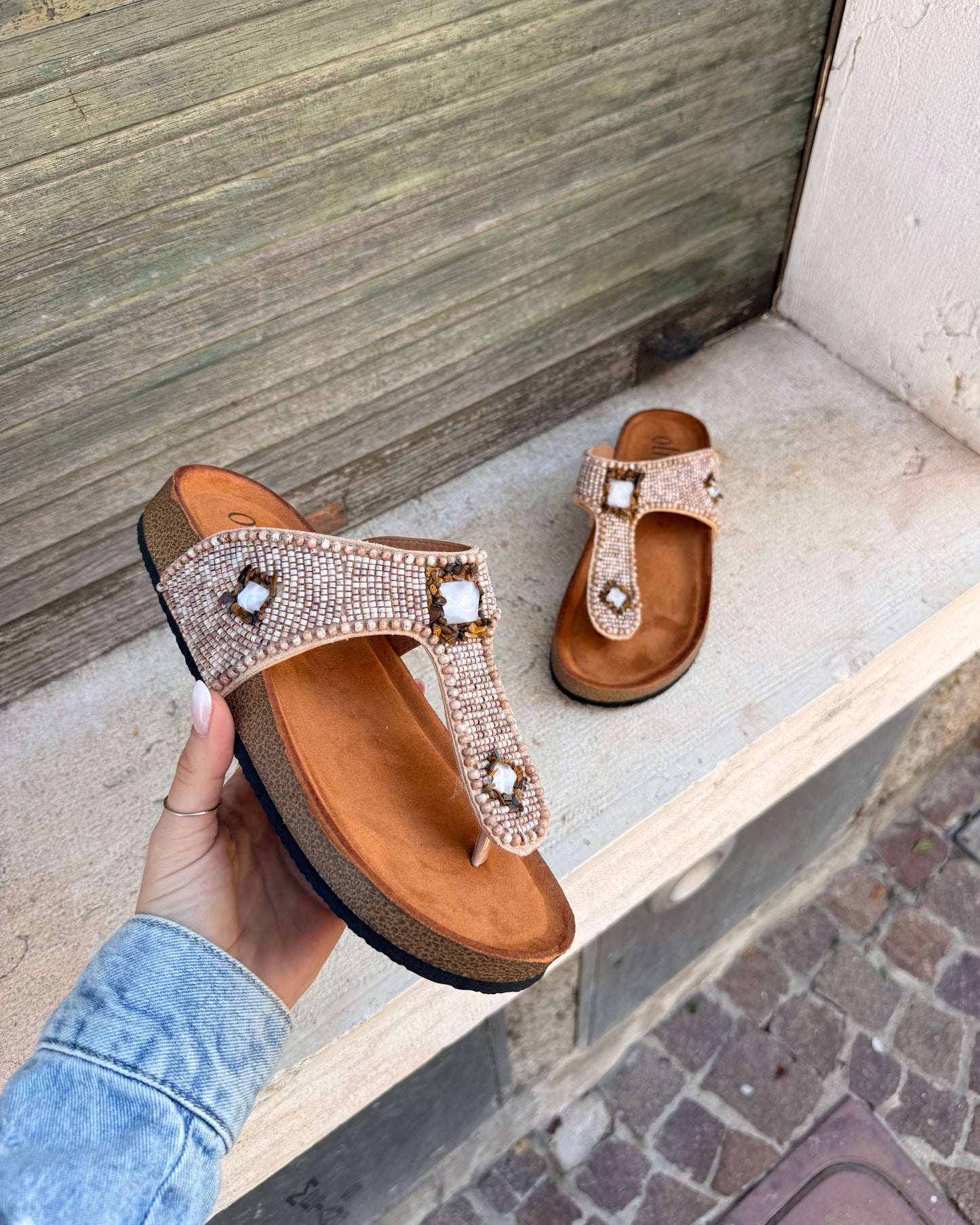Infradito Maldive Beige