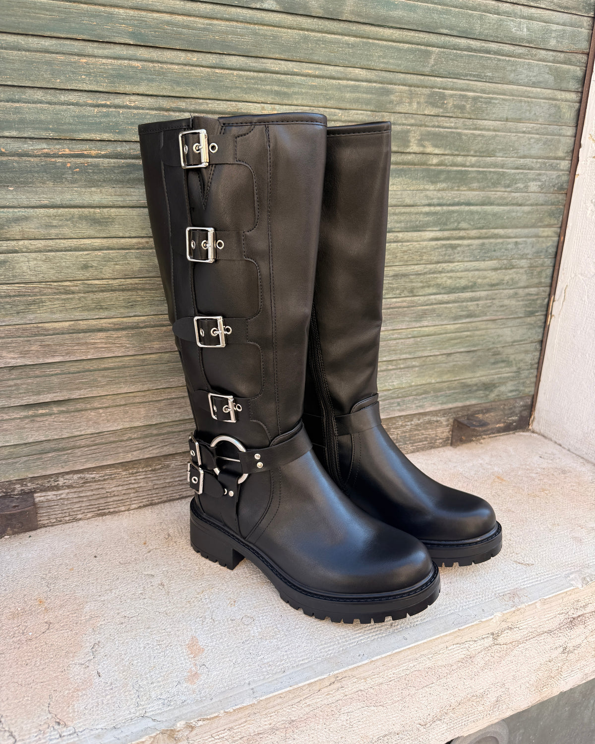 Stivale Biker Nero