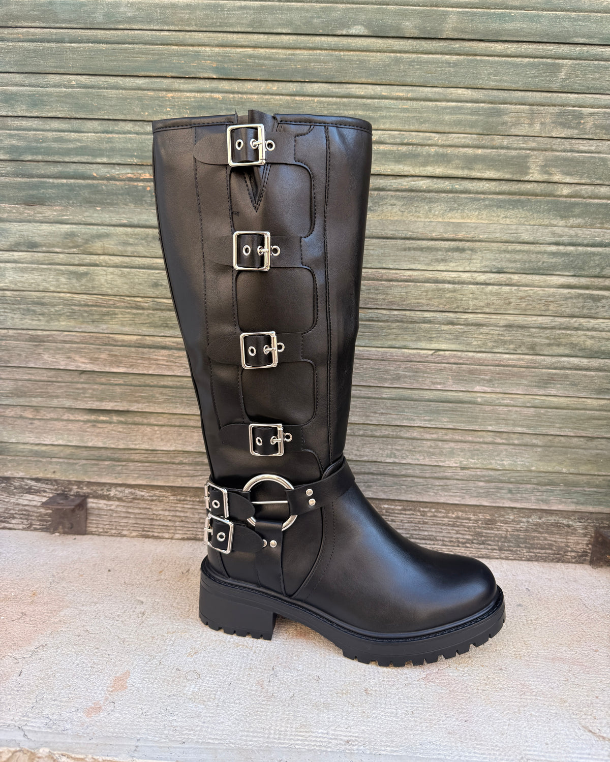 Stivale Biker Nero