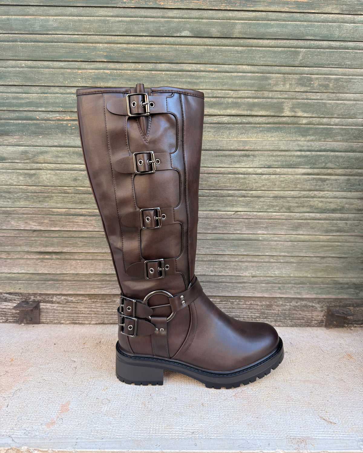 Stivale Biker Brown