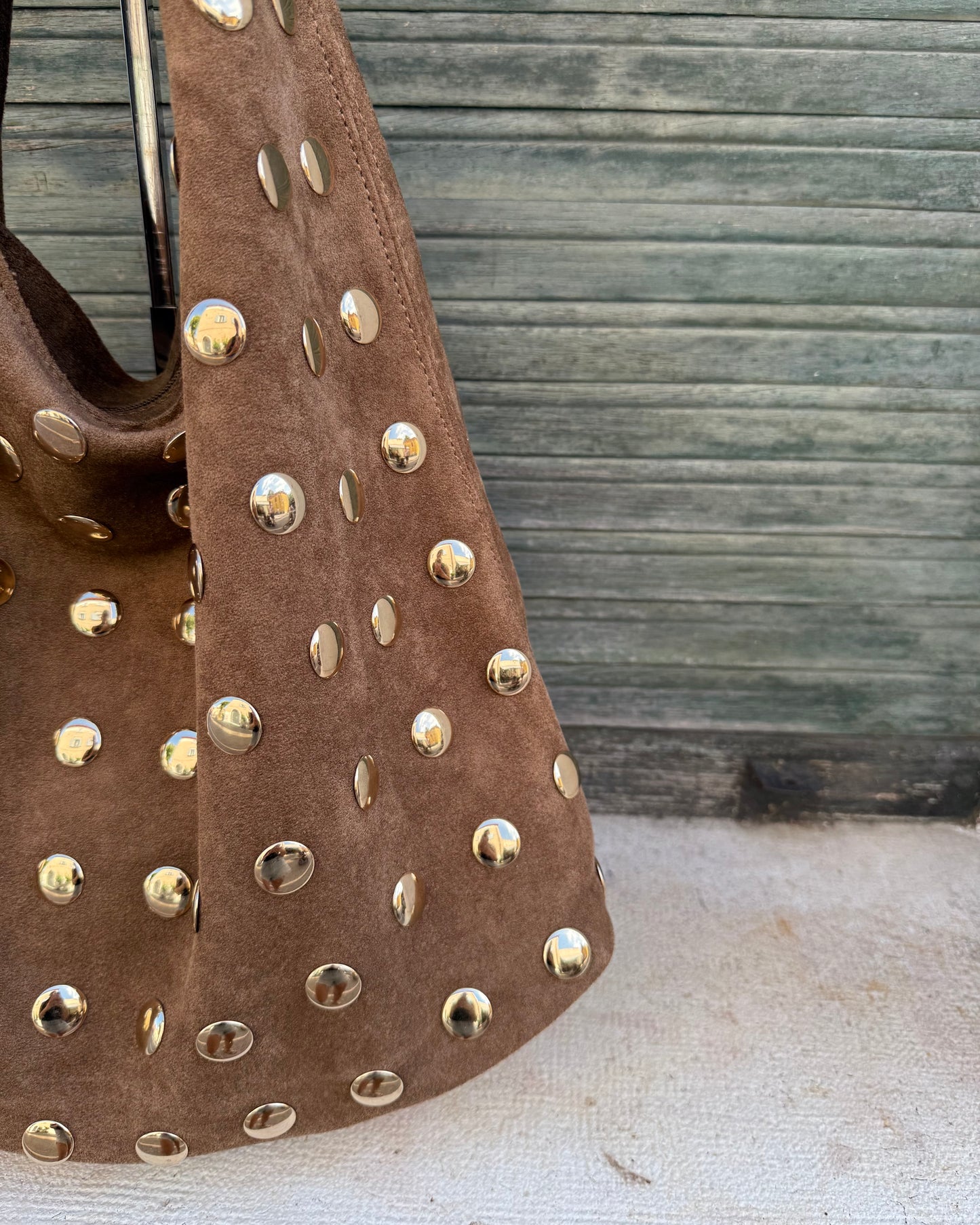 Borsa Borchie Big Khaki