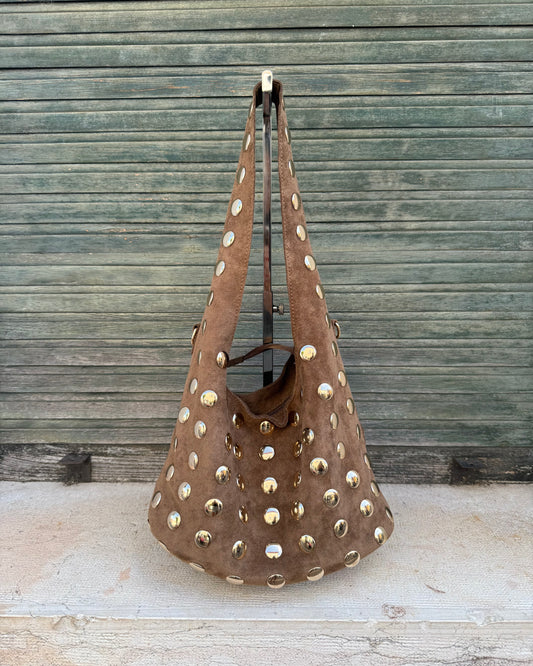 Borsa Borchie Small Khaki
