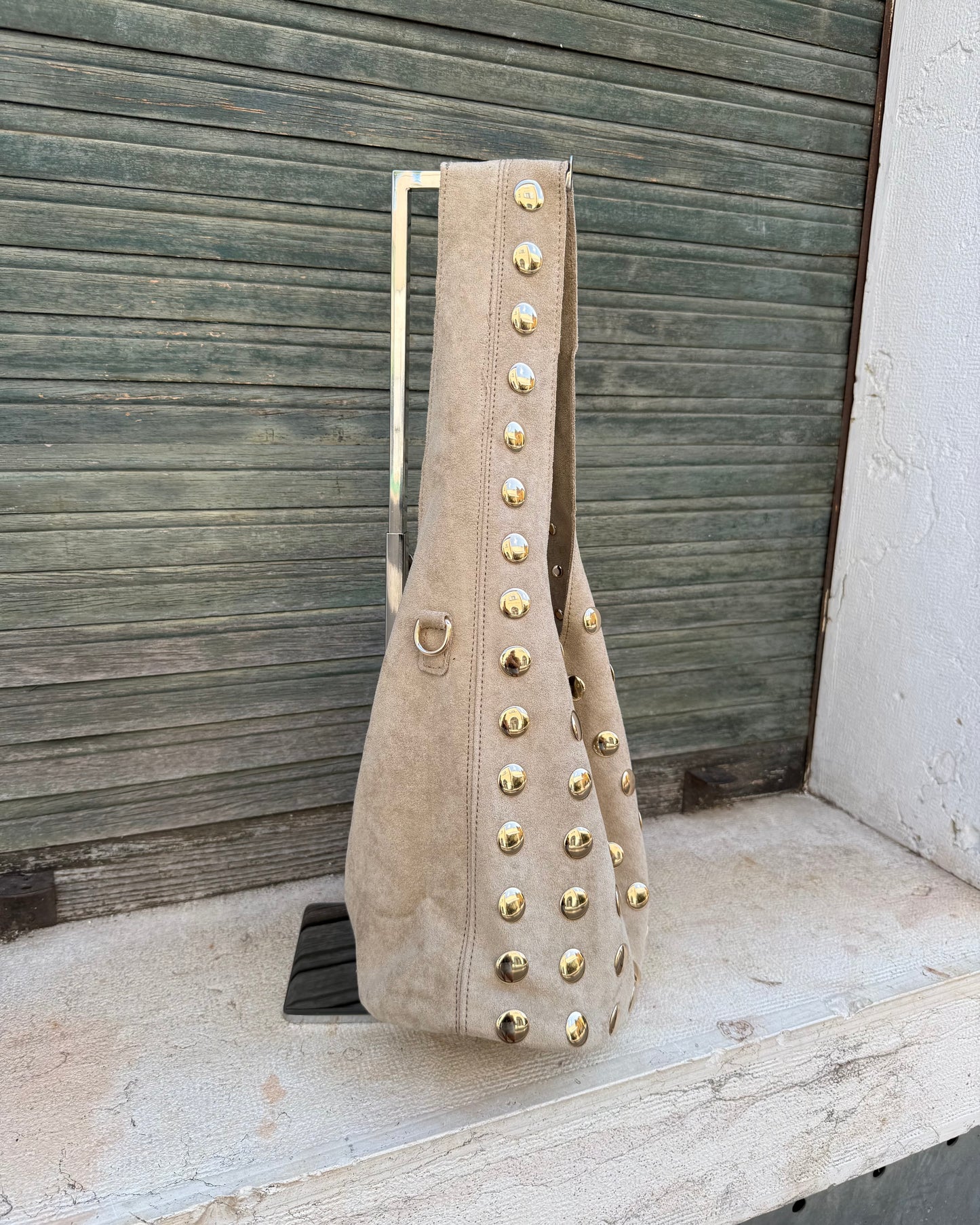 Borsa Borchie Small Beige
