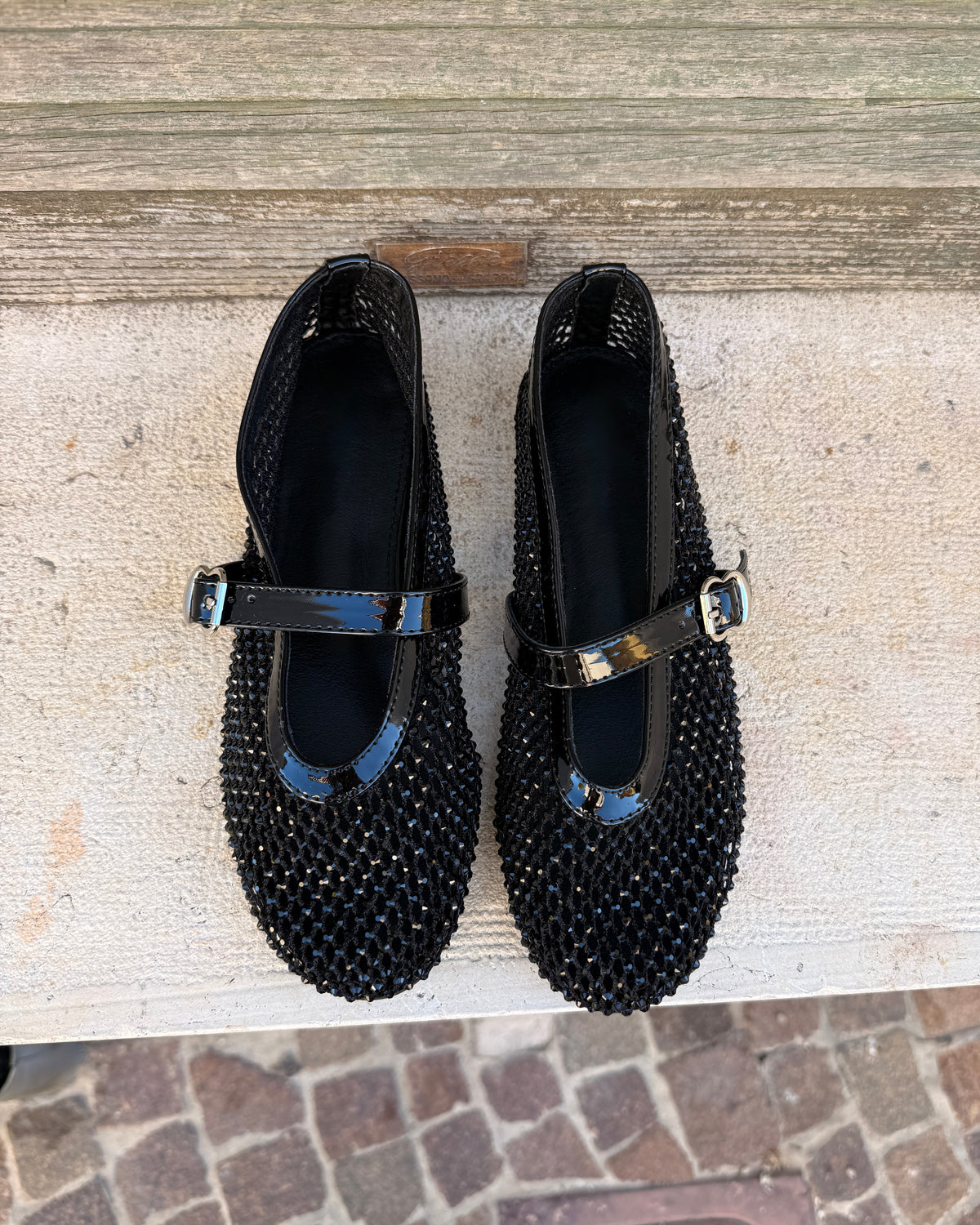 Ballerina Strass Nera