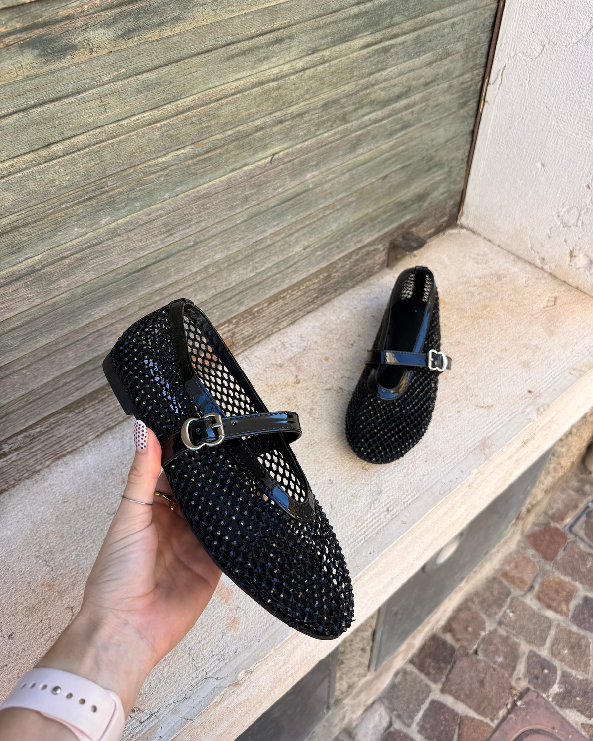 Ballerina Strass Nera