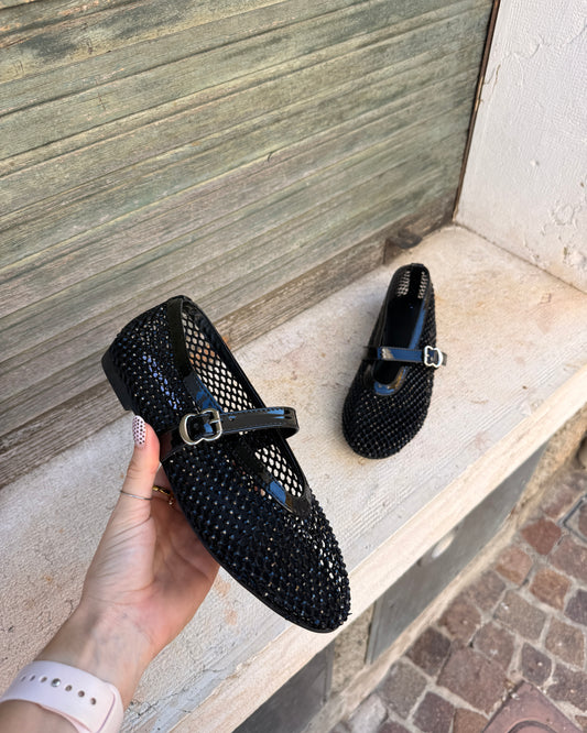 Ballerina Strass Nera
