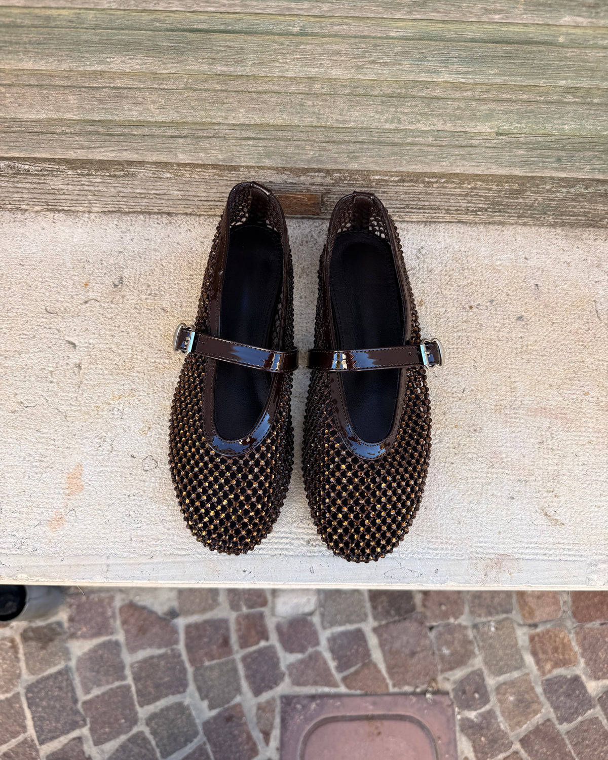 Ballerina Strass Brown