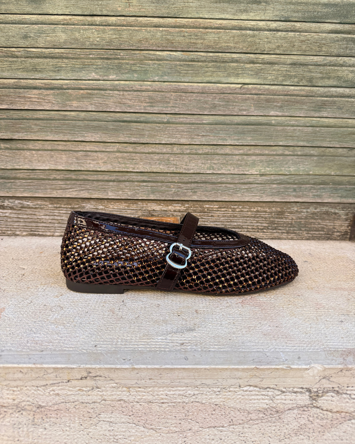 Ballerina Strass Brown