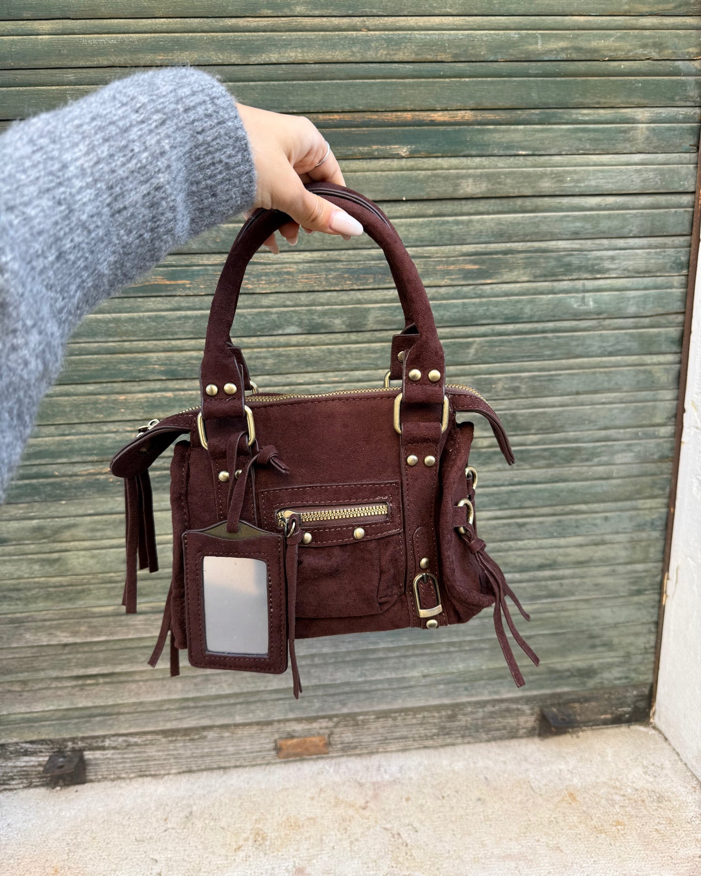 Borsa Giulia Scamosciata Brown