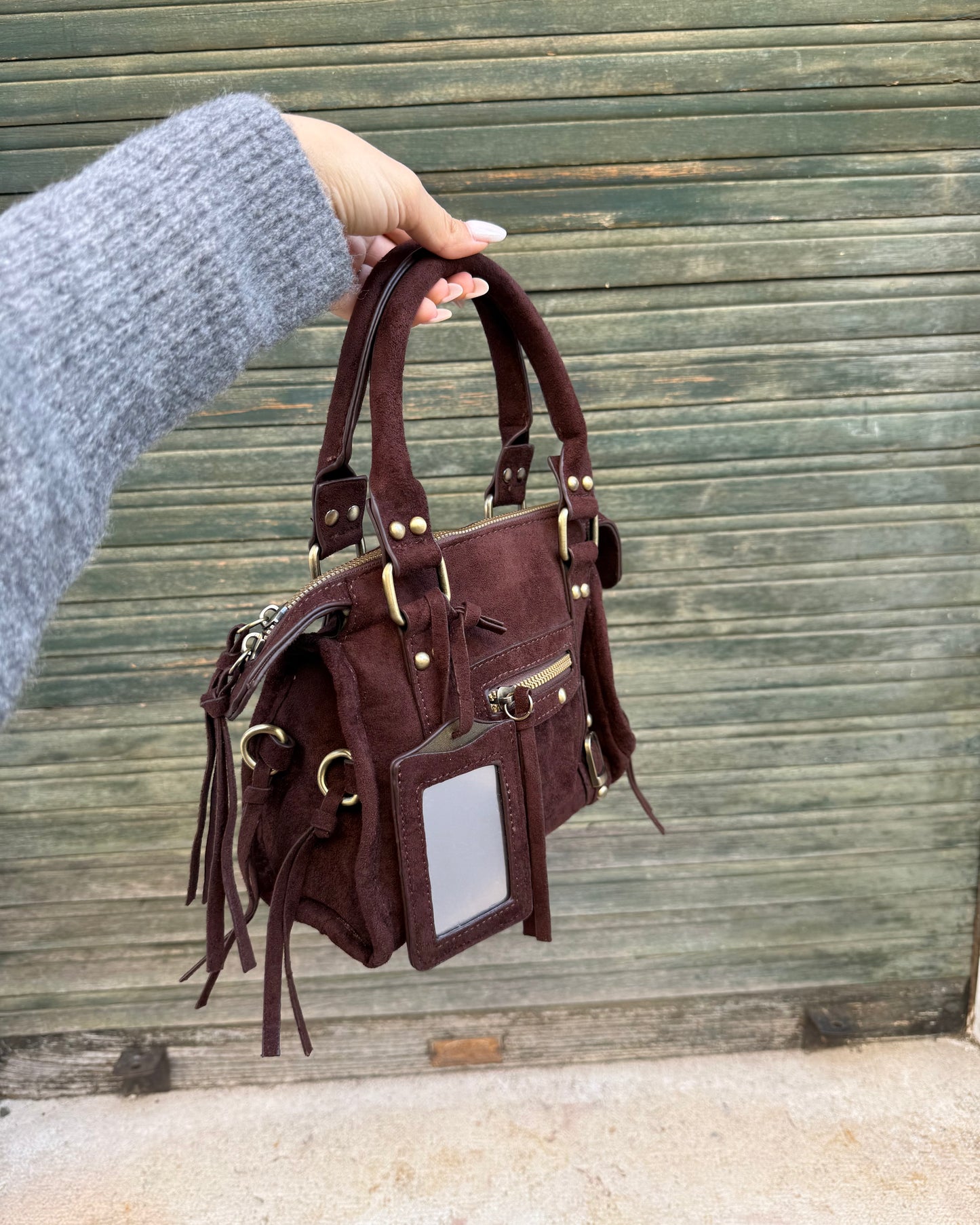 Borsa Giulia Scamosciata Brown