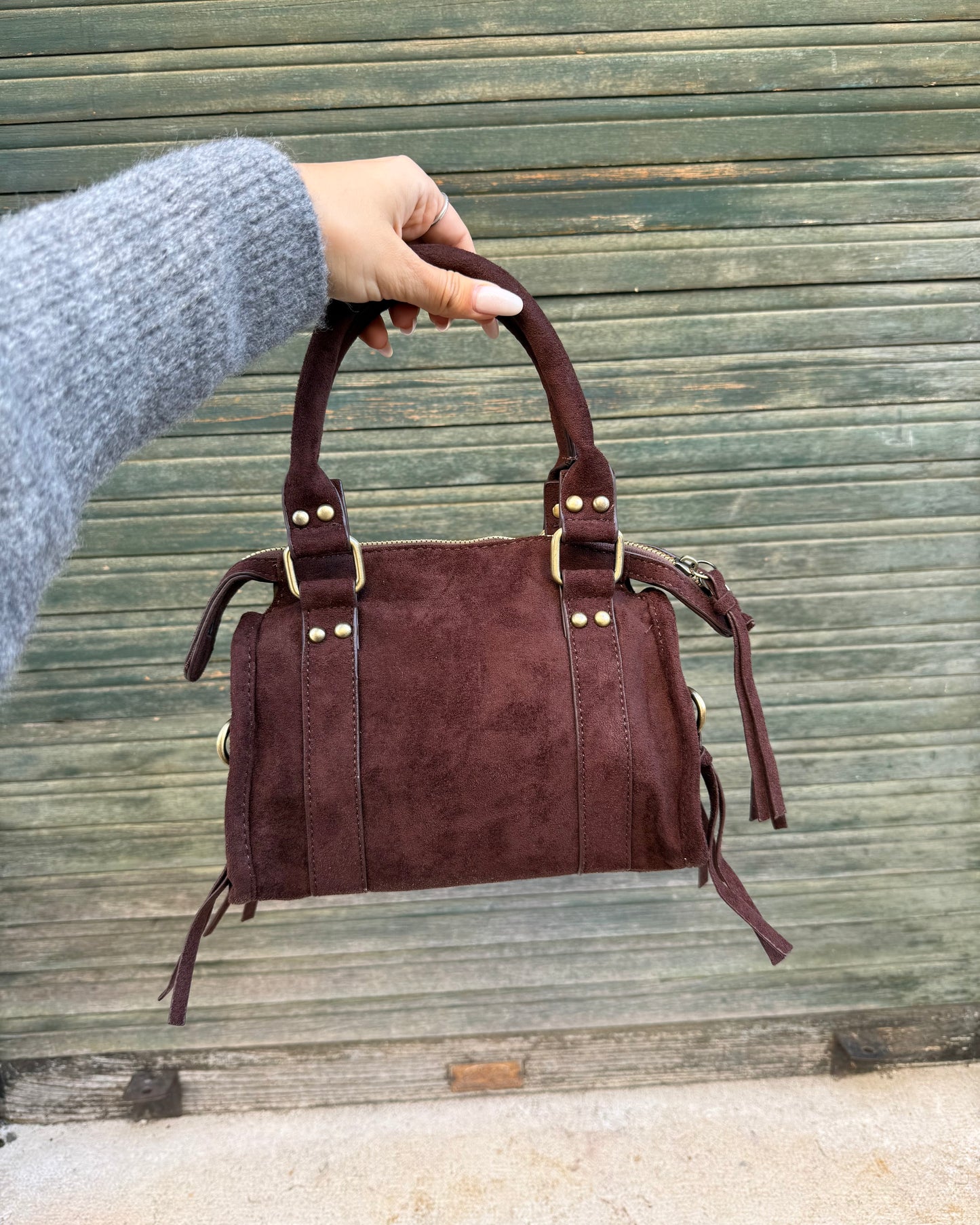 Borsa Giulia Scamosciata Brown