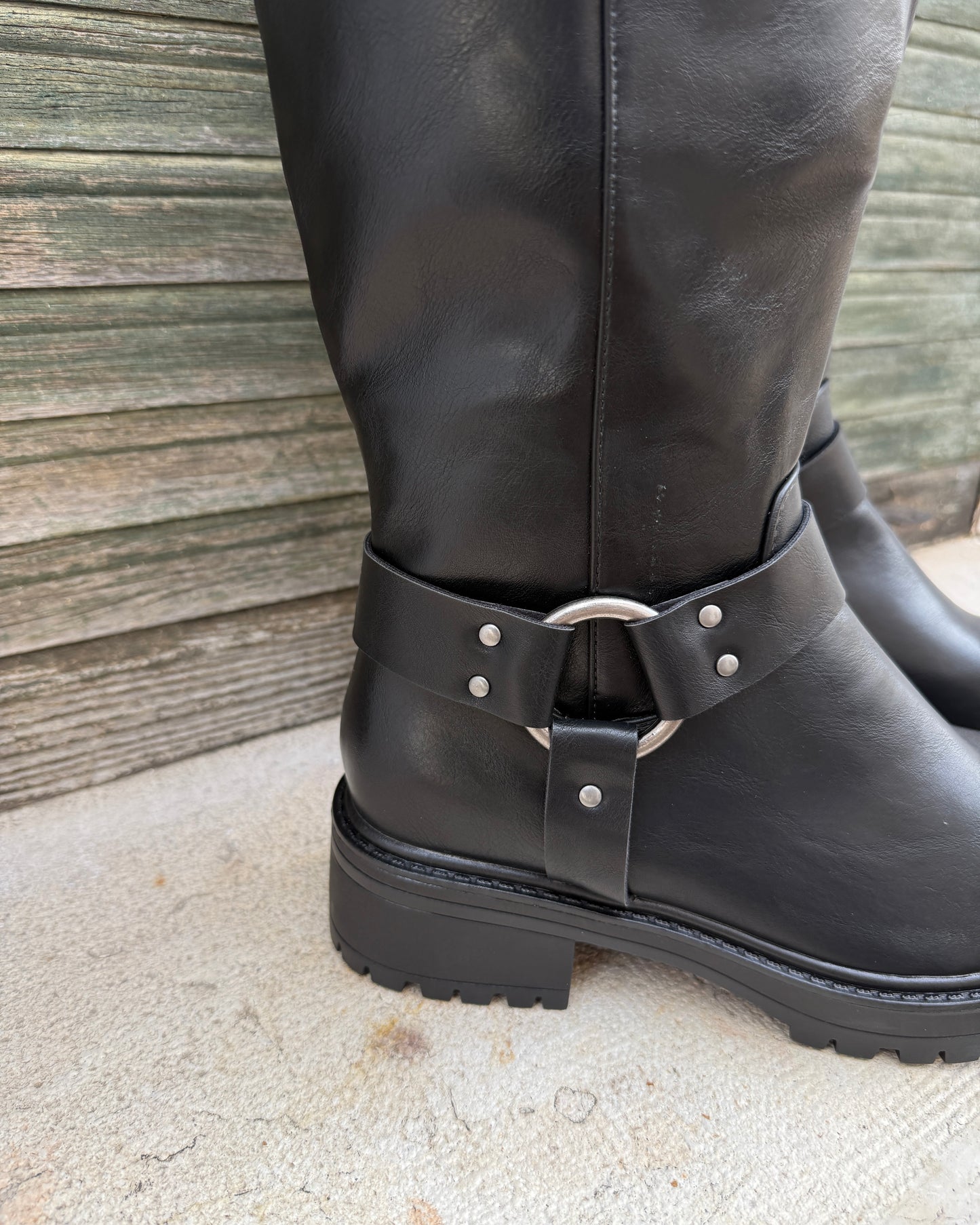 Stivale Biker Nero