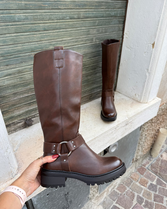 Stivale Biker Brown
